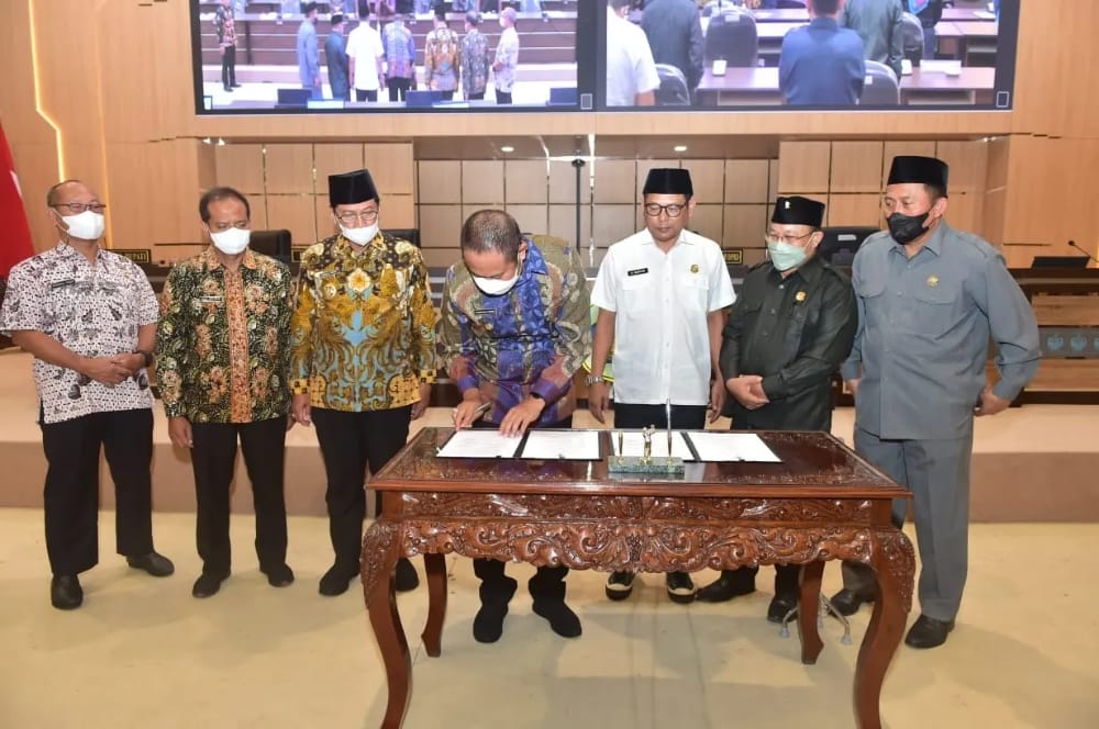 Penandatanganan Nota Kesepakatan Kebijakan Umum Anggaran (KUA) dan Prioritas Plafon Anggaran Sementara (PPAS) APBD Tahun Anggaran 2023